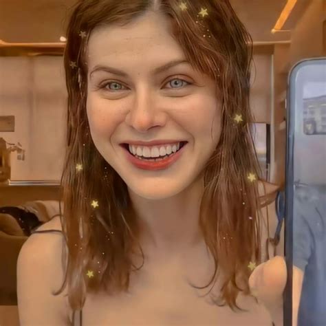Save Article Alexandra Daddario just posted a new selfie on Instagram from her trip to Paris, and she's not afraid to show off her makeup (and clothing) free skin. The actress, who recently got...